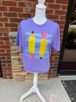 Load image into Gallery viewer, Pencils With Stripes on Comfort Colors (Shown on Violet)

