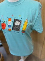 Load image into Gallery viewer, School Icons on Comfort Colors (Shown on Chalky Mint)
