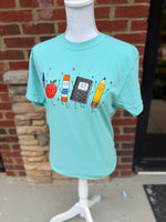 Load image into Gallery viewer, School Icons on Comfort Colors (Shown on Chalky Mint)

