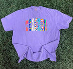 Load image into Gallery viewer, Patterned TEACHER on Comfort Colors (Shown on Violet)
