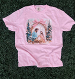 Load image into Gallery viewer, Painted Nativity on Comfort Colors Blue Spruce or Blossom
