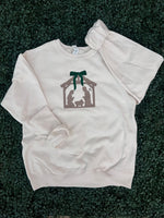 Load image into Gallery viewer, EMBROIDERED: Nativity on Cream
