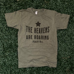 Load image into Gallery viewer, The Heavens Are Roaring on Tultex Heather Military Green
