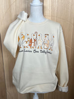 Load image into Gallery viewer, Jesus Loves You Silly Goose on LAT Cream
