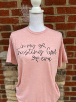 Load image into Gallery viewer, In My Trusting God Era on Tultex Heather Peach
