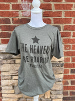Load image into Gallery viewer, The Heavens Are Roaring on Tultex Heather Military Green
