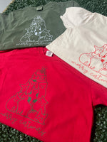 Load image into Gallery viewer, Merry Catmas Red Print on Comfort Colors Ivory
