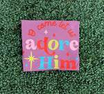 Load image into Gallery viewer, Oh Come Let Us Adore Him Colorful on Port &amp; Co Wineberry

