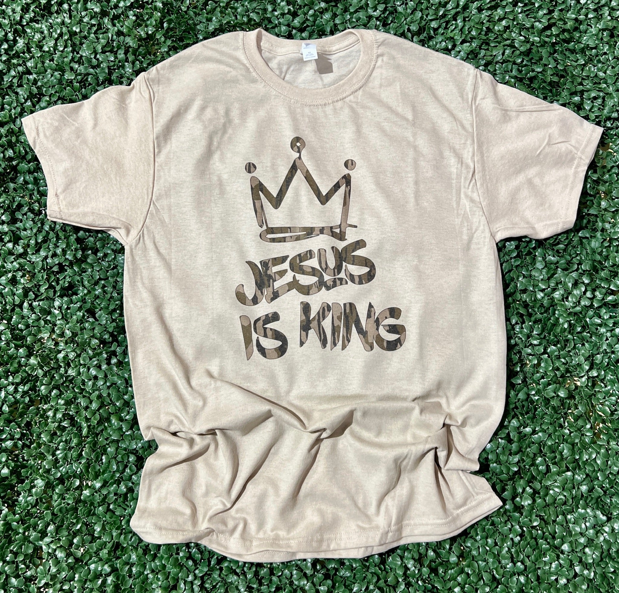 Jesus Is King on Sand