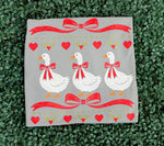 Load image into Gallery viewer, Christmas Goose Trio on Port &amp; Co Pewter
