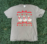 Load image into Gallery viewer, Christmas Goose Trio on Port &amp; Co Pewter
