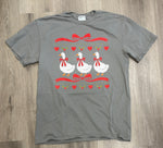 Load image into Gallery viewer, Christmas Goose Trio on Port &amp; Co Pewter
