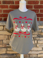 Load image into Gallery viewer, Christmas Goose Trio on Port &amp; Co Pewter

