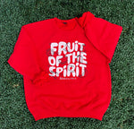 Load image into Gallery viewer, Fruit Of The Spirit on Red Sweatshirt
