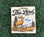 Load image into Gallery viewer, I Sought The Lord Deer on Cream
