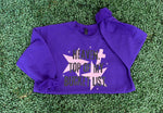 Load image into Gallery viewer, Heaven Top Of My Bucket List on Purple Sweatshirt
