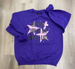 Load image into Gallery viewer, Heaven Top Of My Bucket List on Purple Sweatshirt
