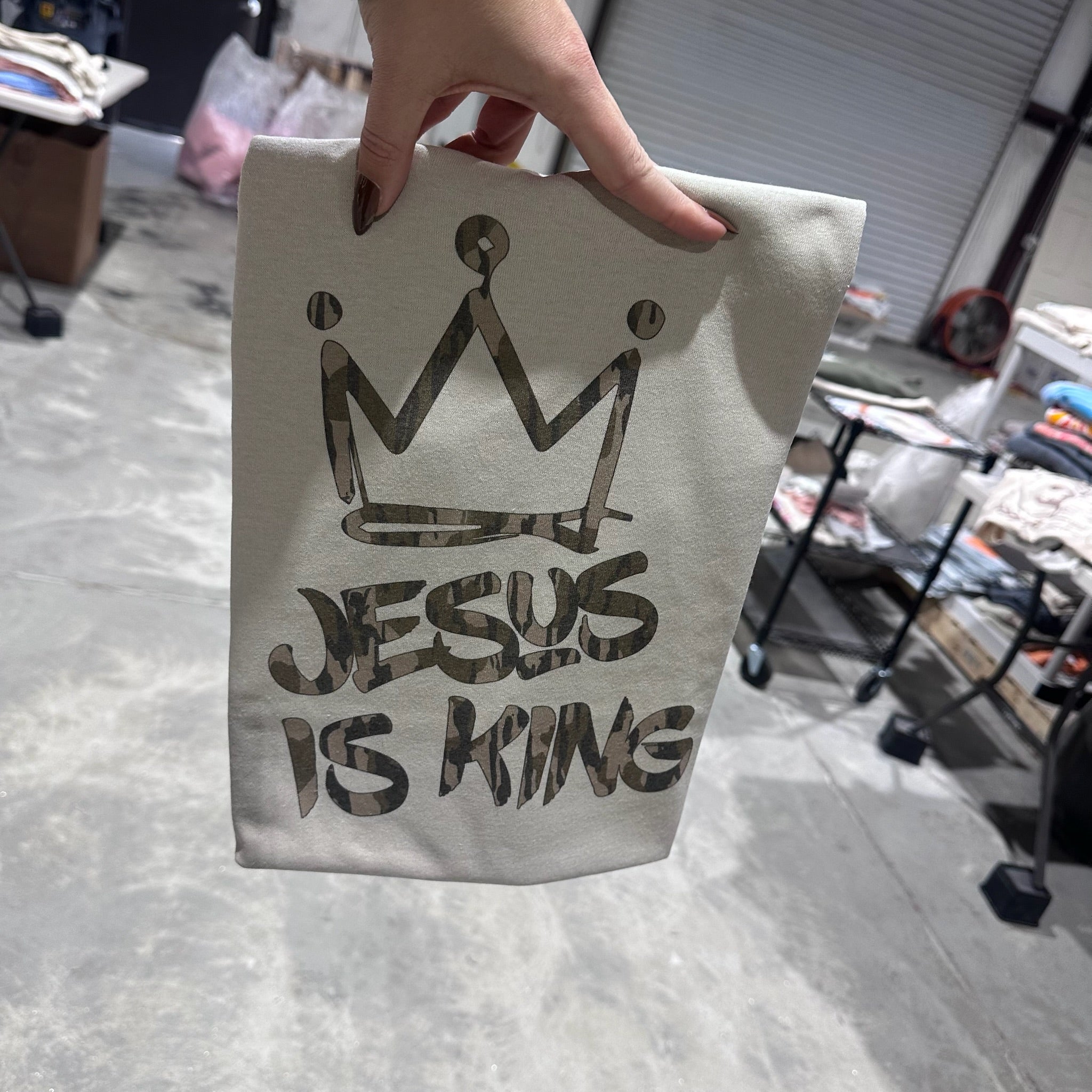 Jesus Is King on Sand
