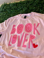 Load image into Gallery viewer, Book Lover on Gildan Softstyle Light Pink OR Black
