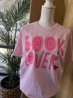 Load image into Gallery viewer, Book Lover on Gildan Softstyle Light Pink OR Black

