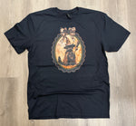 Load image into Gallery viewer, Vintage Witchy Black Cat on Gildan Softstyle Black
