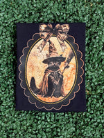 Load image into Gallery viewer, Vintage Witchy Black Cat on Gildan Softstyle Black
