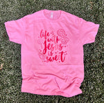 Load image into Gallery viewer, Life With Jesus Is Sweet on Pink
