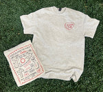 Load image into Gallery viewer, For God So Loved The World Curly Border WITH Pocket on Ash Gray
