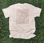 Load image into Gallery viewer, For God So Loved The World Curly Border WITH Pocket on Ash Gray
