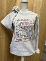 Load image into Gallery viewer, For God So Loved The World Curly Border on Ash Gray
