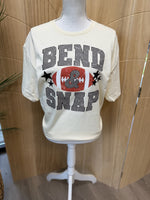 Load image into Gallery viewer, Bend And Snap Football on Gildan Light Cotton Natural
