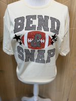 Load image into Gallery viewer, Bend And Snap Football on Gildan Light Cotton Natural
