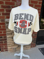 Load image into Gallery viewer, Bend And Snap Football on Gildan Light Cotton Natural
