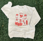 Load image into Gallery viewer, Jesus Is Word Collage Sweatshirt on White
