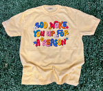 Load image into Gallery viewer, God Woke You Up Flowers on Comfort Colors (Shown on Butter)
