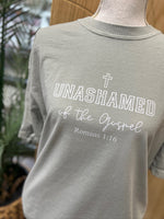 Load image into Gallery viewer, Unashamed Of The Gospel on Comfort Colors Bay
