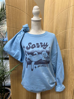 Load image into Gallery viewer, Sorry Got Plans Sweatshirt or Tee on Light Blue
