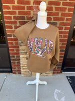 Load image into Gallery viewer, WWJD Duck on Coyote Brown Sweatshirt
