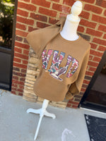 Load image into Gallery viewer, WWJD Duck on Coyote Brown Sweatshirt
