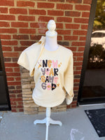 Load image into Gallery viewer, New Year Same God on LAT Natural Sweatshirt
