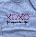 Load image into Gallery viewer, EMBROIDERED: XOXO Original Love Letters on Ash Gray
