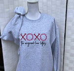Load image into Gallery viewer, EMBROIDERED: XOXO Original Love Letters on Ash Gray
