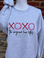 Load image into Gallery viewer, EMBROIDERED: XOXO Original Love Letters on Ash Gray
