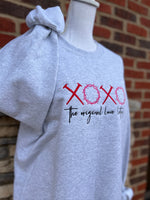 Load image into Gallery viewer, EMBROIDERED: XOXO Original Love Letters on Ash Gray
