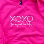 Load image into Gallery viewer, EMBROIDERED: XOXO Original Love Letters on Gildan Heliconia
