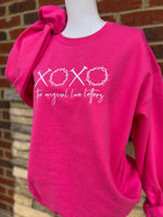 Load image into Gallery viewer, EMBROIDERED: XOXO Original Love Letters on Gildan Heliconia
