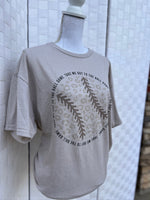 Load image into Gallery viewer, Take Me Out To The Ball Game - Leopard Print Baseball on Sand

