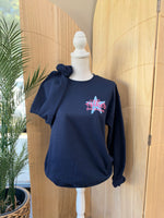 Load image into Gallery viewer, Front/Back Girl Be Too Much Esther Sweatshirt
