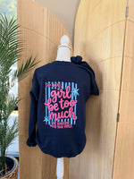 Load image into Gallery viewer, Front/Back Girl Be Too Much Esther Sweatshirt
