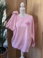 Load image into Gallery viewer, Front/Back Girl Be Too Much Esther Sweatshirt

